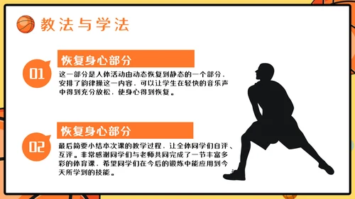 篮球运球说课稿PPT模板