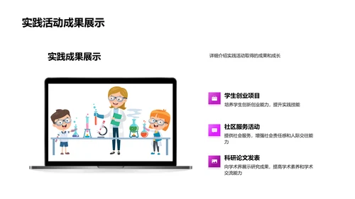 实践活动报告总结PPT模板