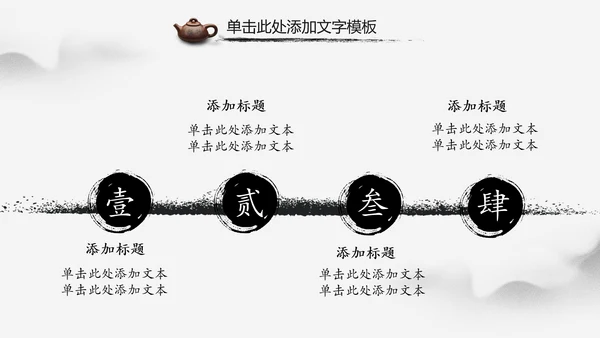 水墨中国风茶叶茶厂茶文化茶道PPT模板