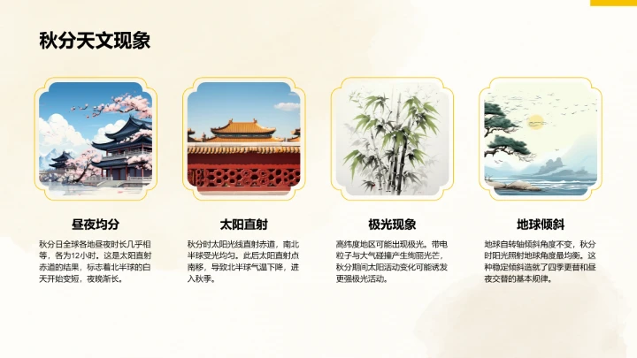 二十四节气秋分PPT模板