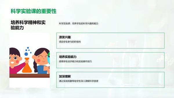 实验课安全与乐趣PPT模板