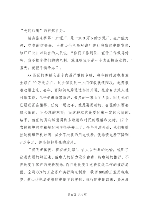 光明的抉择电业局推行购电制纪实.docx