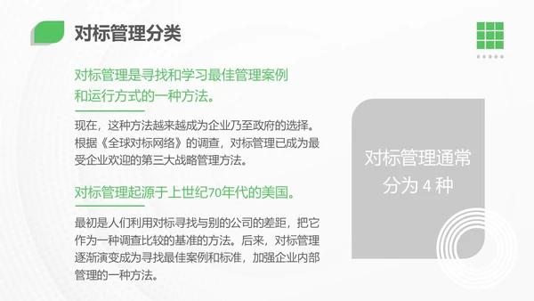 绿色简约实拍风对标管理会议用PPT模板