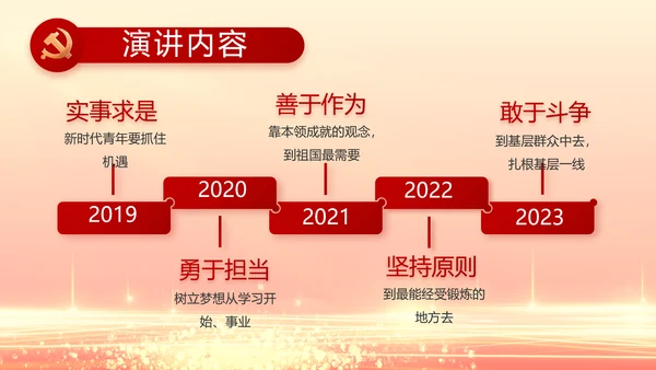 红色党建党支部党员主题党日微党课PPT