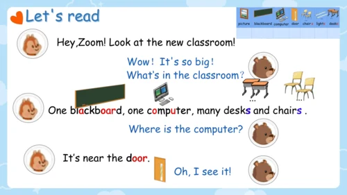 Unit 1 My classroom-Part A Let's talk & learn 课件(共