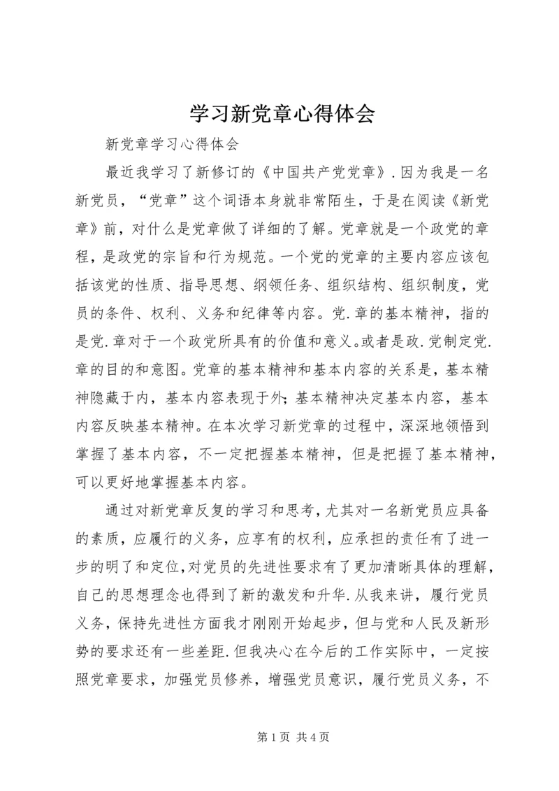 学习新党章心得体会 (6).docx
