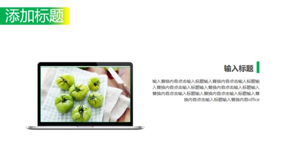 绿色时尚夏日小清新工作汇报通用PPT模板