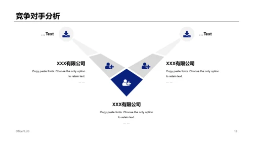 蓝色科技智能商业融资计划书PPT素材下载