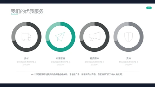 商业计划书欧美风国外企业简介模板