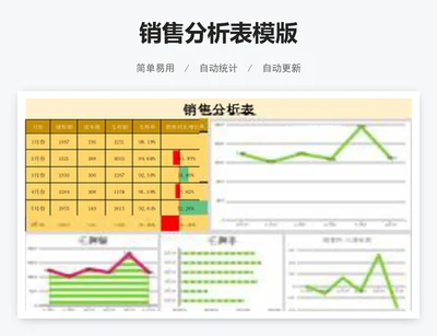 销售分析表模版