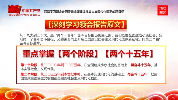 学习贯彻落实十九大报告精神PPT模板课件