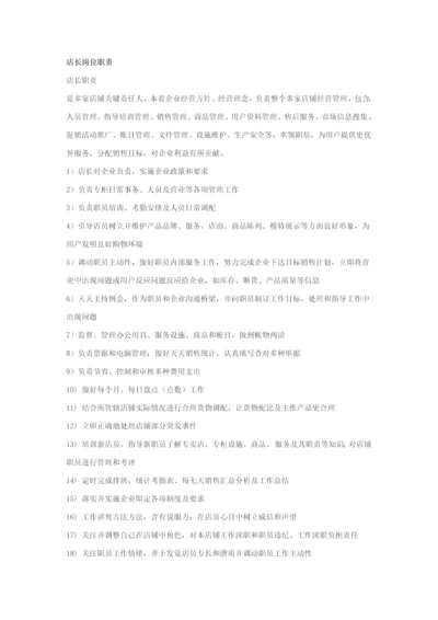 店长岗位职能职责.docx