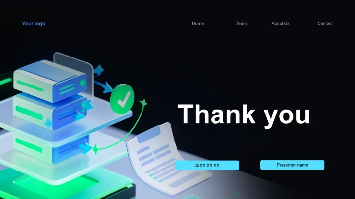 绿色科技风企业新服务上线发布汇报PPT主题