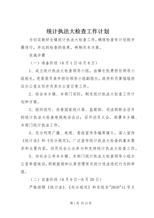 统计执法大检查工作计划.docx