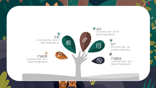 卡通插画风儿童教学课件通用PPT模板