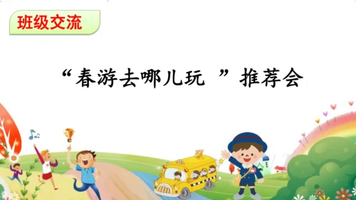统编版语文三年级下册第一单元 《口语交际：春游去哪儿玩》课件