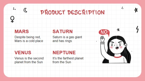 女孩力量卡通人物通用PPT模板