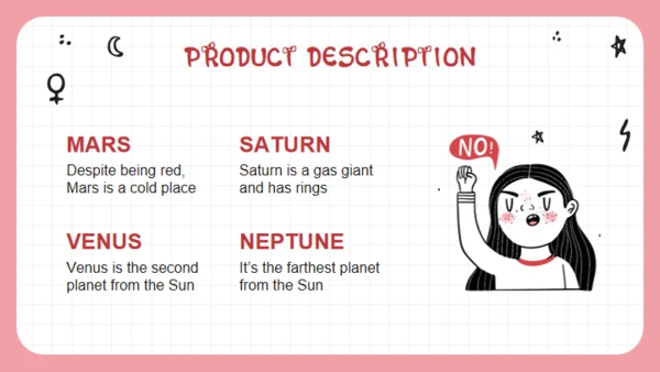 女孩力量卡通人物通用PPT模板