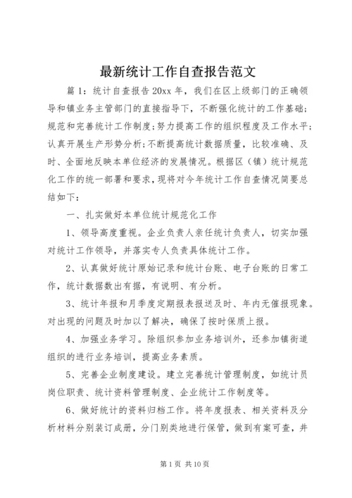 最新统计工作自查报告范文 (2).docx