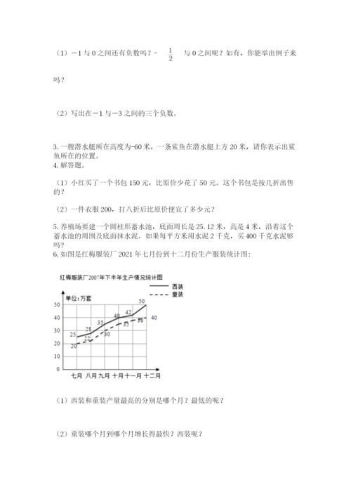 四川省【小升初】2023年小升初数学试卷含答案（基础题）.docx