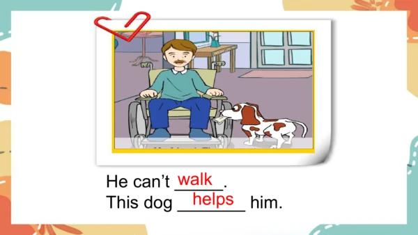 Module 7 Unit 2  This little girl can't walk.课件(共3