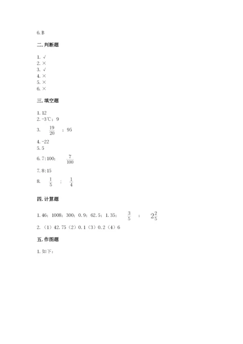 南阳市社旗县六年级下册数学期末测试卷最新.docx