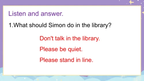 Module 10 Unit 1   Don't talk in the library.课件(共2