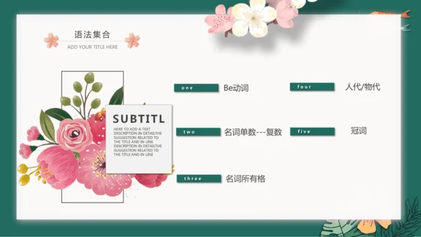 2022-2023学年七年级上学期第一次月考英语复习课件(共34张PPT)