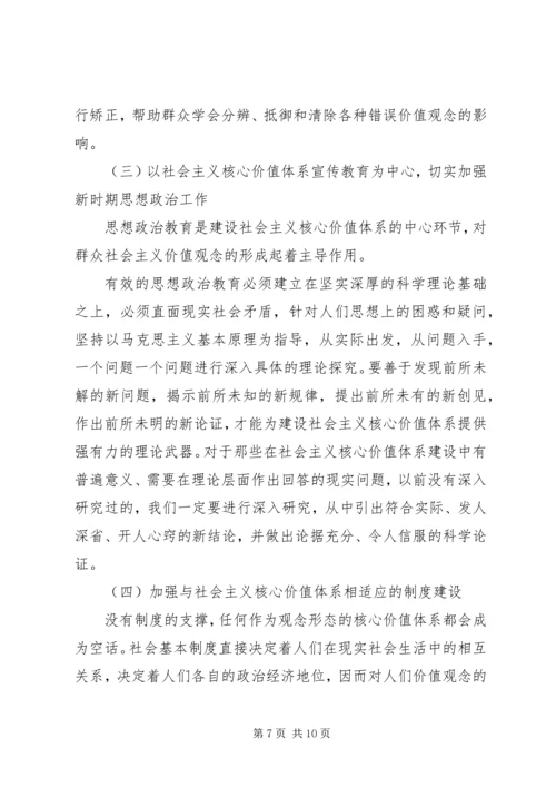 学习建设社会主义核心价值体系心得体会 (2).docx