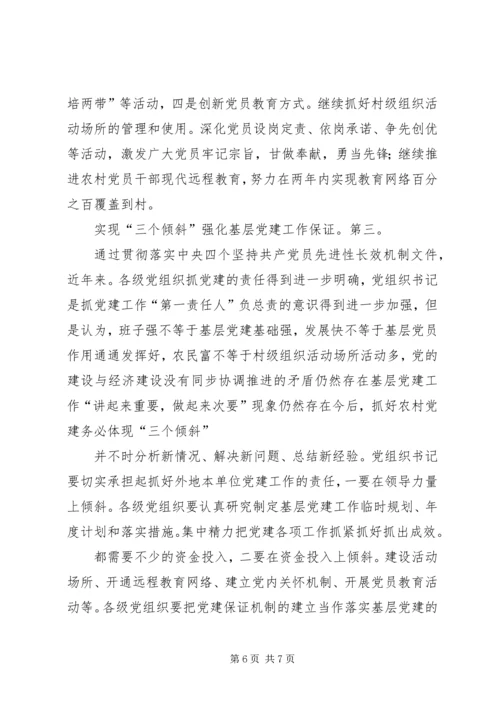 农村基层党建调研工作发言材料.docx