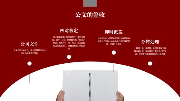 企业管理基础知识深红色通用PPT模板