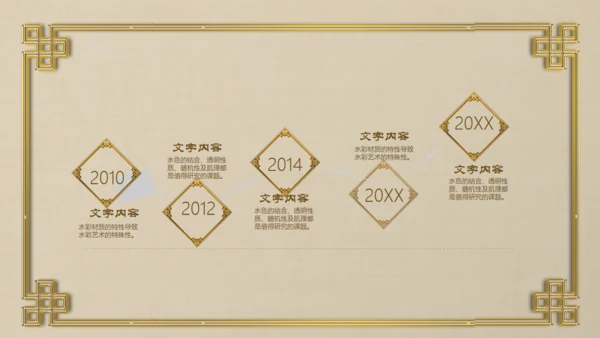 古典中国风中式古风总结汇报通用PPT模板