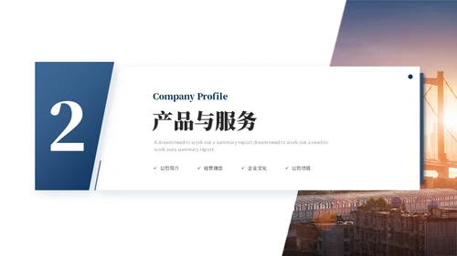商务励志风公司介绍企业介绍企业宣传产品介绍ppt模板