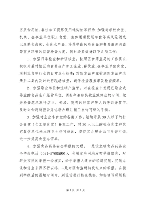 食品药品安全工作计划 (4).docx