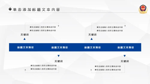 蓝色大气公安警察宣传汇报动态PPT模板