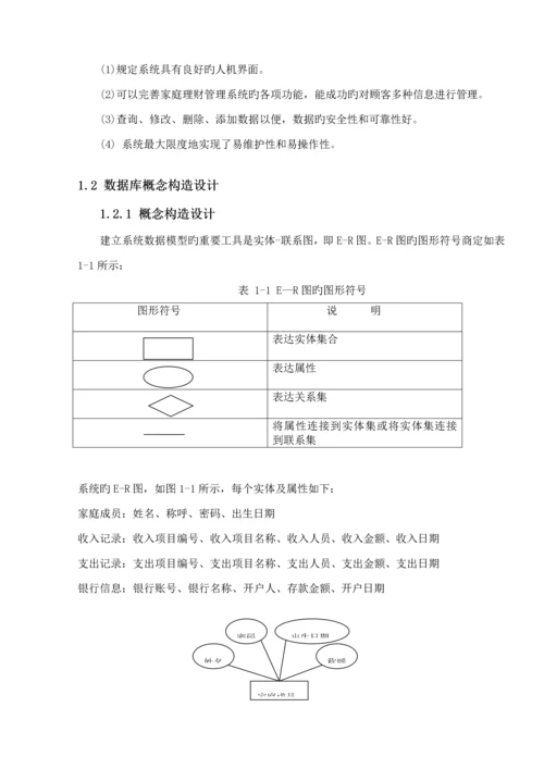 UML家庭理财基础管理系统优质课程设计专项说明书.docx