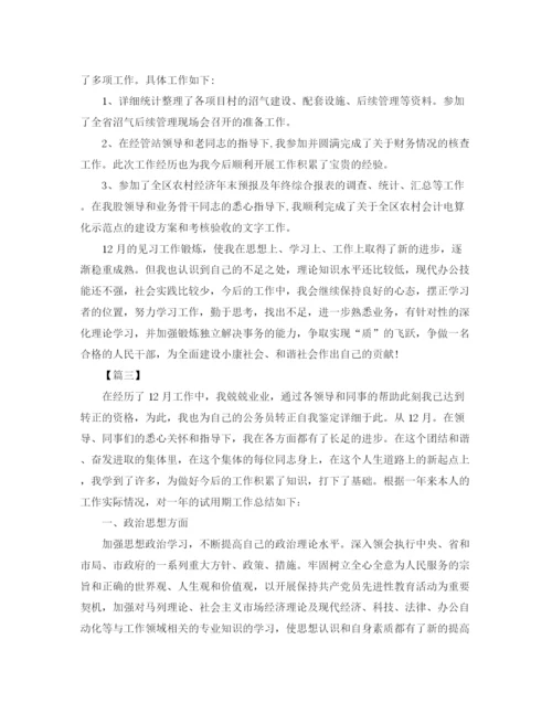 精编之事业单位见习期工作小结模板.docx