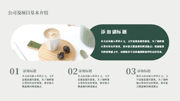 咖啡店可可豆项目计划书模板