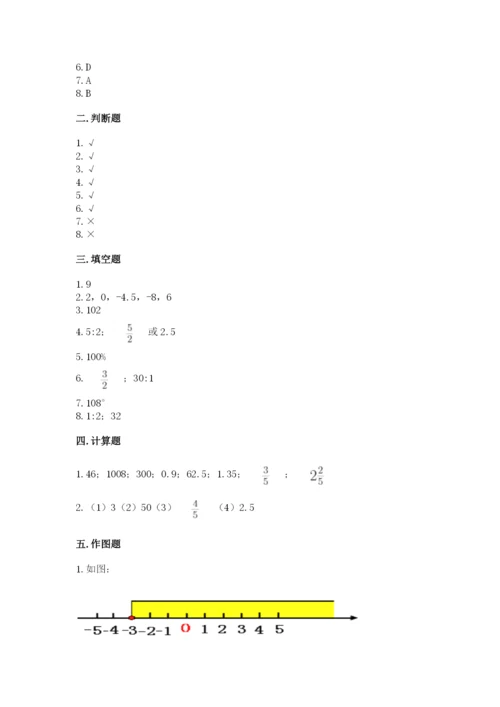 北京版六年级下册期末真题卷及答案（夺冠）.docx