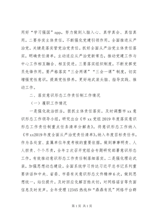 抓基层党建、落实意识形态工作和党风廉政建设责任制述职报告2.docx