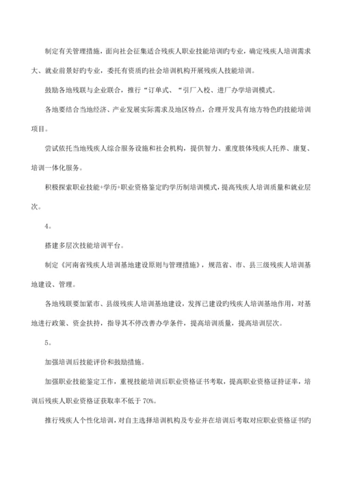 残疾人就业培训方案.docx