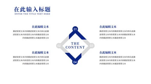 深蓝色电子信息企业宣传通用PPT模板
