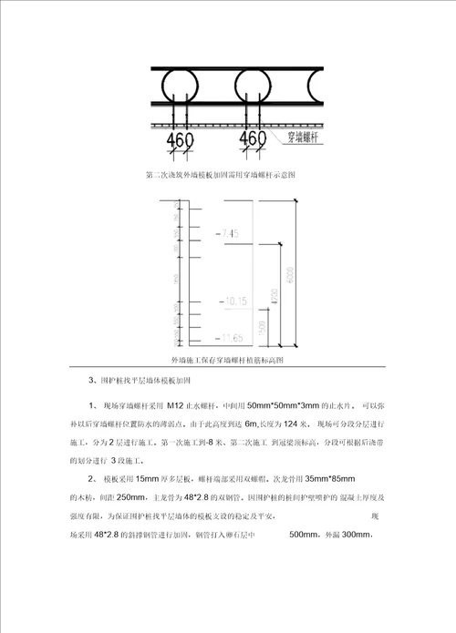 XX项目单侧支模施工方案