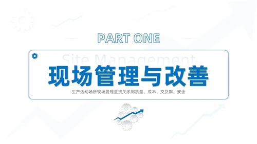 蓝色系商务简约班组现场管理技能培训课件PPT模板