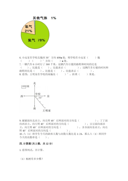 2022六年级上册数学期末考试试卷附答案（b卷）.docx