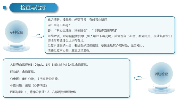 实拍风简约工作报告精神分裂症病例讨论培训PPT模板