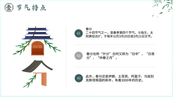 春分节气介绍通用PPT模板