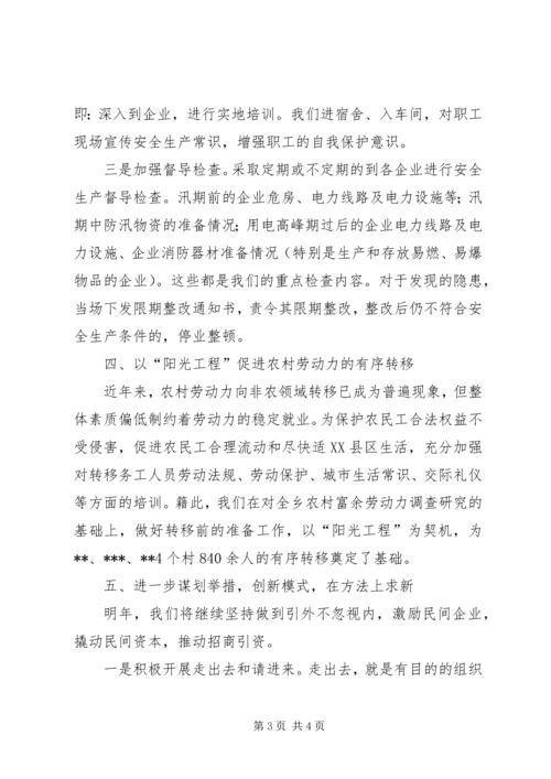乡镇经委工作总结.docx