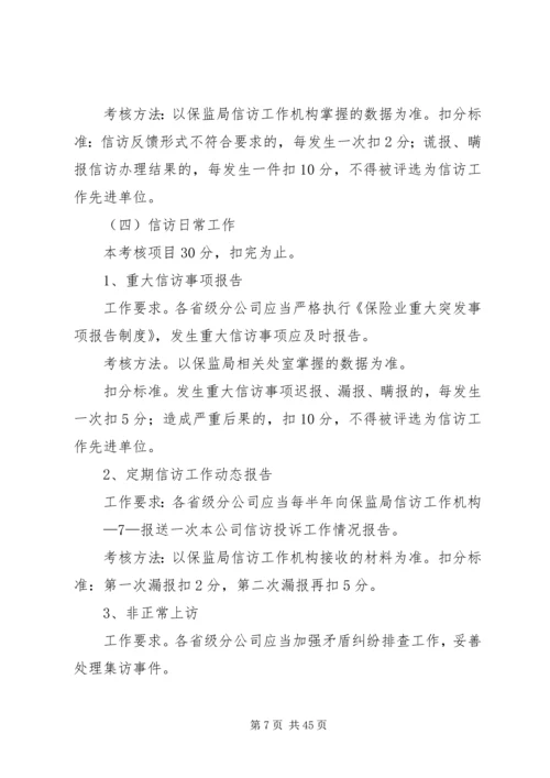 信访投诉工作量化考核办法5篇.docx