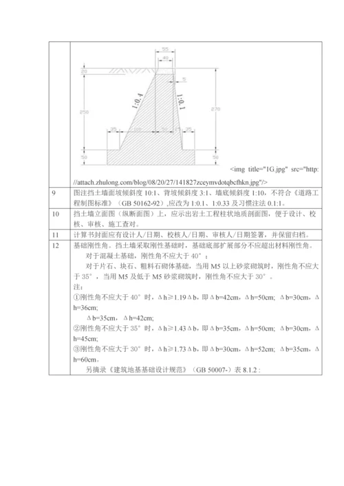 城市道路综合标准施工图设计中的块石挡土墙设计注意重点事项.docx